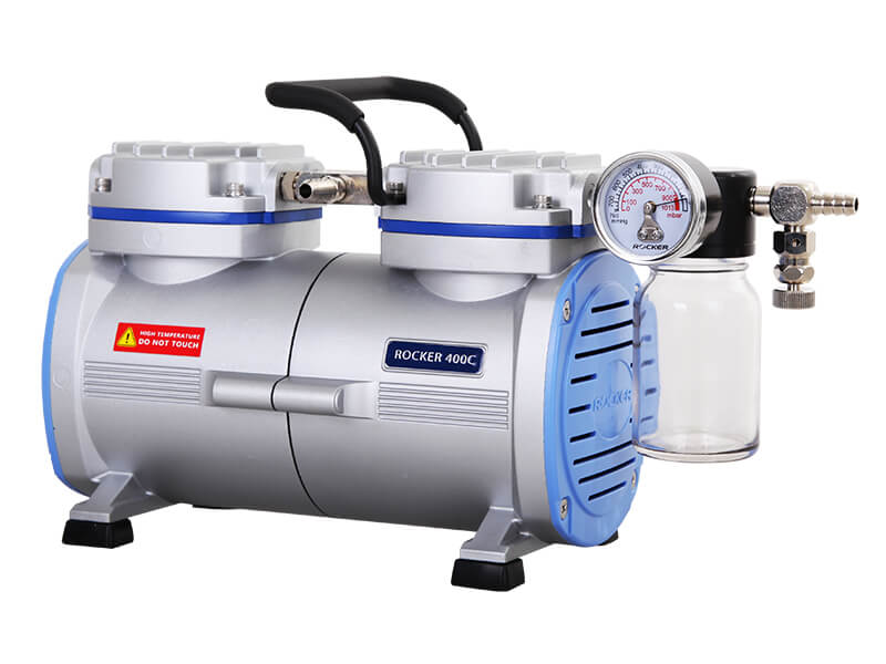 ROCKER 400C, PTFE Coated Chemical Resistant Vacuum Pump, AC110V, 105 mbar