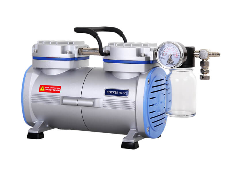 ROCKER 410C, PTFE Coated Chemical Resistant Vacuum Pump, AC110V, 25 mbar