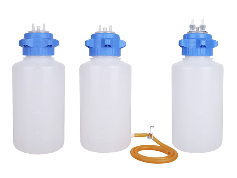 ROCKER Heavy Duty PP Waste Bottle 4000mL with Overflow Protection , Autoclavable