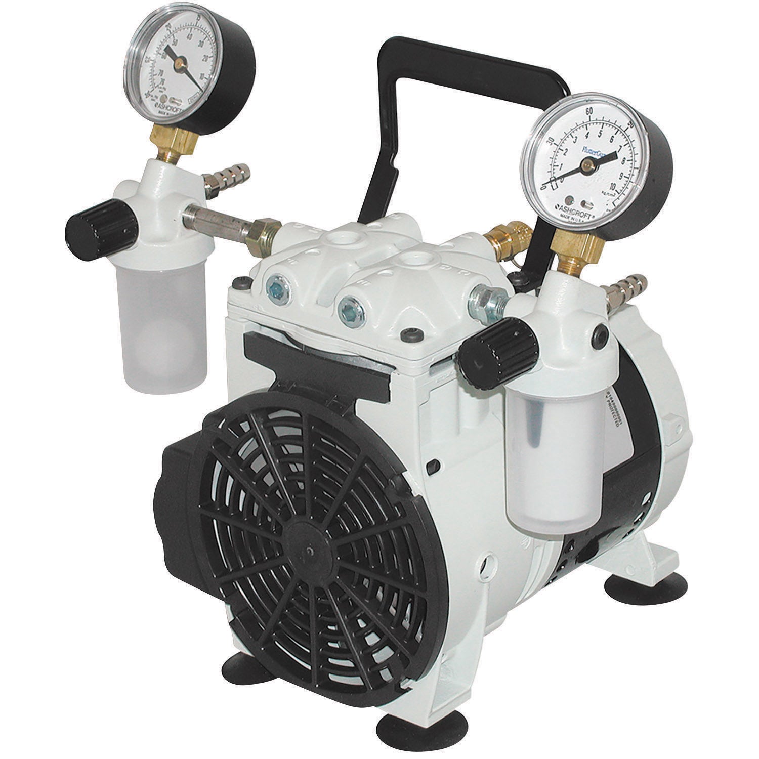 WELCH Wob-l Pressure/Vacuum Dry Pump, 115V 60Hz 1Ph, 45 lpm, 60 Torr