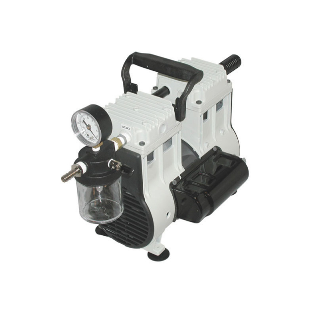 WELCH Wob-l Dry Pump with Inlet Trap and Gauge, 100V 50/60Hz 1Ph