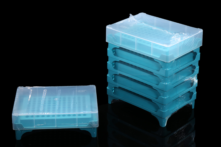 NEST PCR Tube Rack,96 well (8*12), one cap for 5 p Box, 5/pk, 25/Box