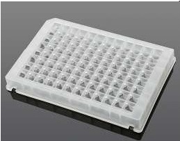 NEST 0.5 ml 96-Well Deep Well Plate, V Conical Bottom, Square well, STERILE, 5/pk, 50/Box