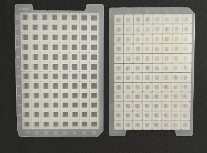 NEST 96 Well Square well Silicone Sealing Mat, can been punctured, STERILE, 10/pk, 50/Box