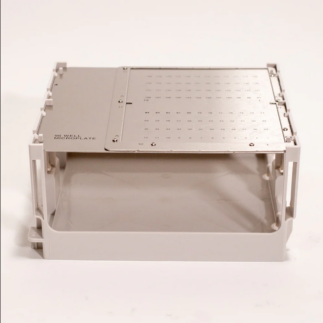 Teledyne Foxy R1 and Foxy R2 Rack, holds (2) 96-well microplates.