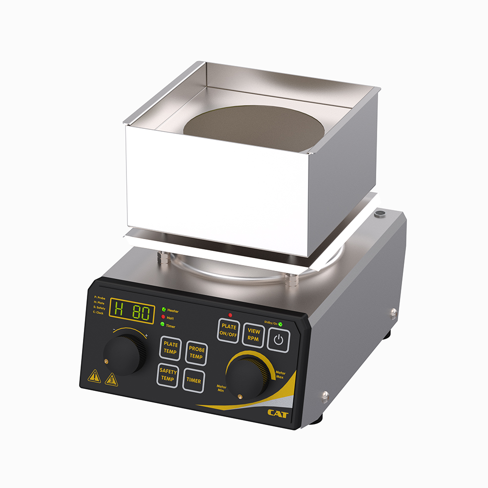 CAT Magnetic Hotplate Stirrer for Round-Bottom Flasks KM16.4D, 115V/60Hz, 1100 rpm, 500 L (RB Flask),330 °C