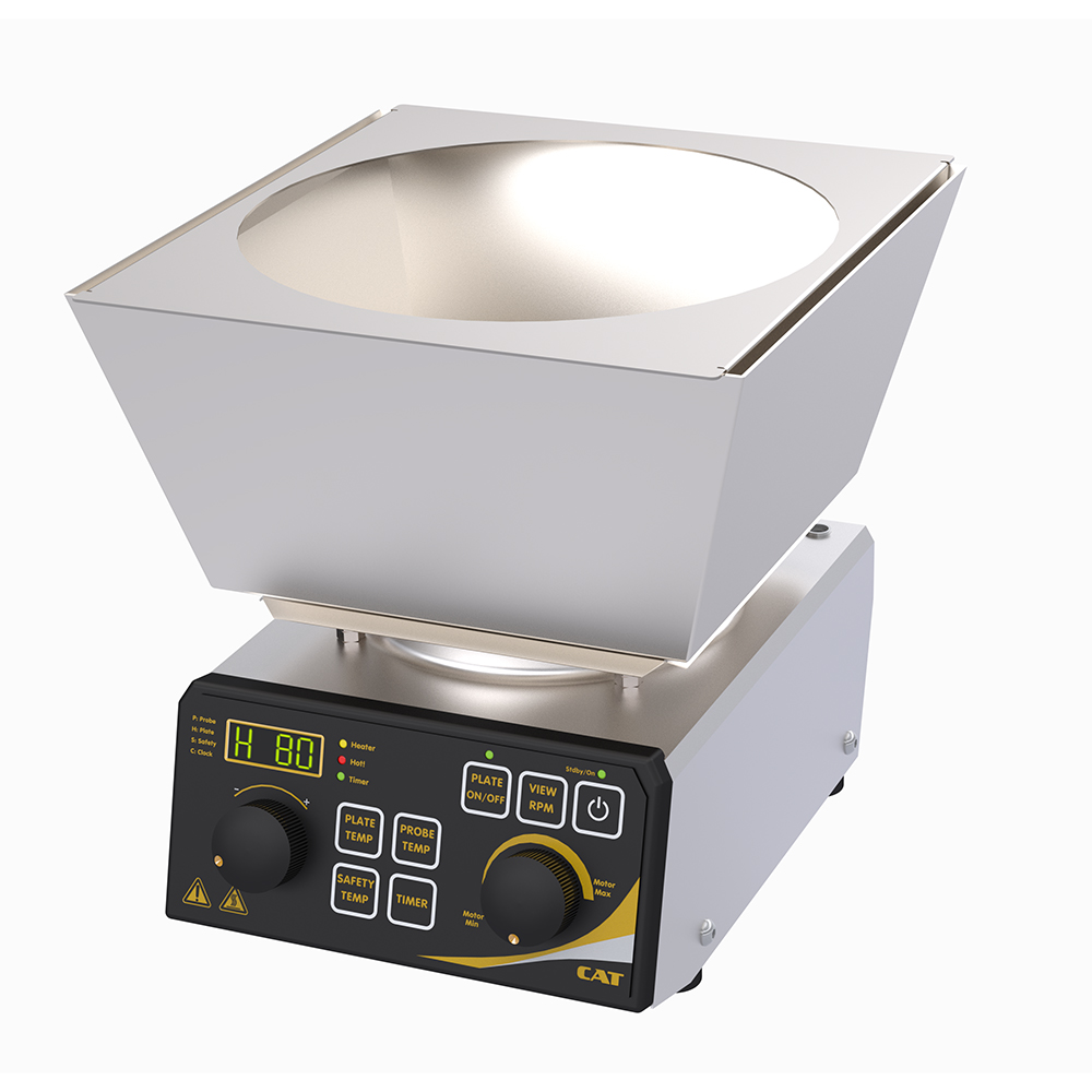 CAT Magnetic Hotplate Stirrer for Round-Bottom Flasks KM16.7D, 115V/50Hz, 1100 rpm, 2000 L (RB Flask), 450 °C