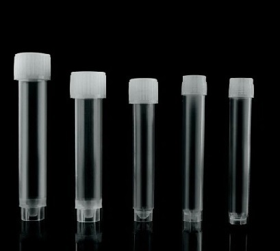 NEST 5 mL Sterile Disposable Sampler Tubes, Sterile Double-Threaded Screw Caps Separated, 200 Tubes/Bag, 200 Caps/Bag, 1000 Tubes+1000 Caps/Box