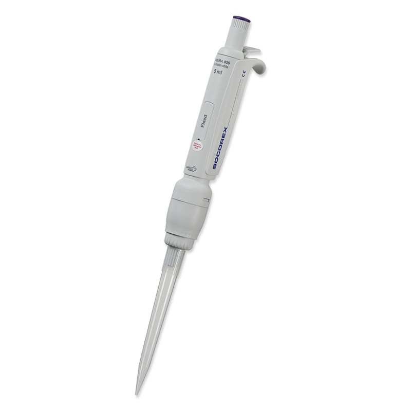 Socorex Macropipette, Acura 835, Sterilized, White, 1 Channel, 2 mL