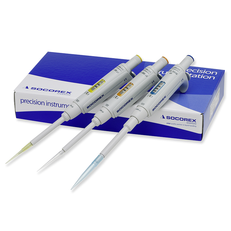 Socorex Manual Macropipette, Acura 835, Triopack, 1000 µL/5 mL/10 mL, 1 Channel