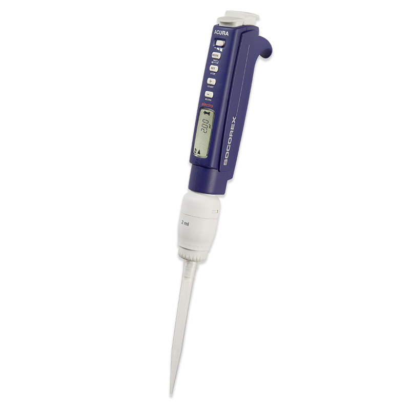 Socorex Macropipette, Acura 936, Autoclavable, 0.1 to 2 mL, Macro Tip, 2 mL, 1 Channel