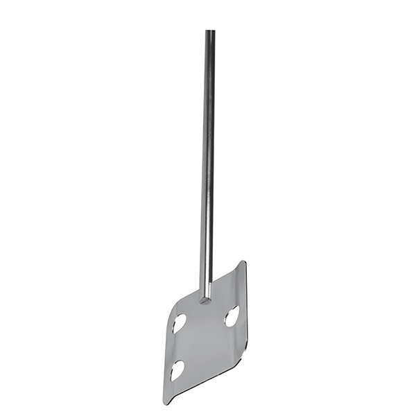 CAFRAMO Square Blade 71 x 71 mm - Welded to 400 x 8 mm Shaft - 316 SS