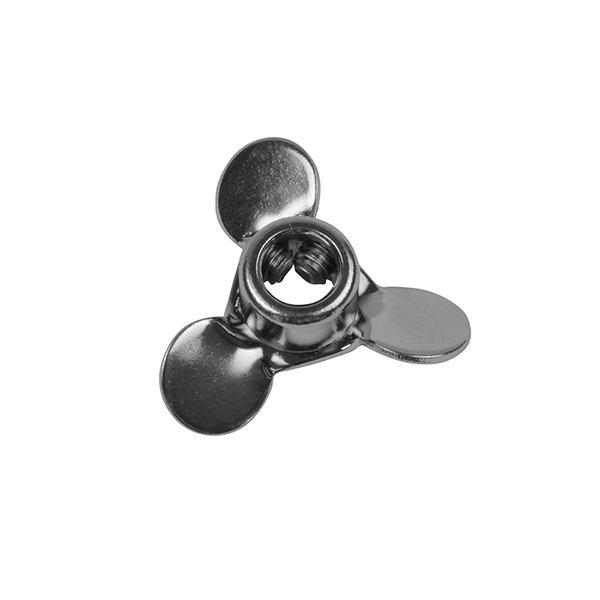 CAFRAMO Pitched Blade Propeller 38 mm dia with 8 mm Bore Includes Set Screws, 316 SS