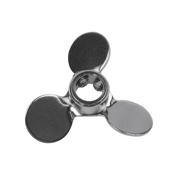 CAFRAMO Pitched Blade Propeller 51 mm dia with 9.5 mm Bore - with Set Screws, 316 SS