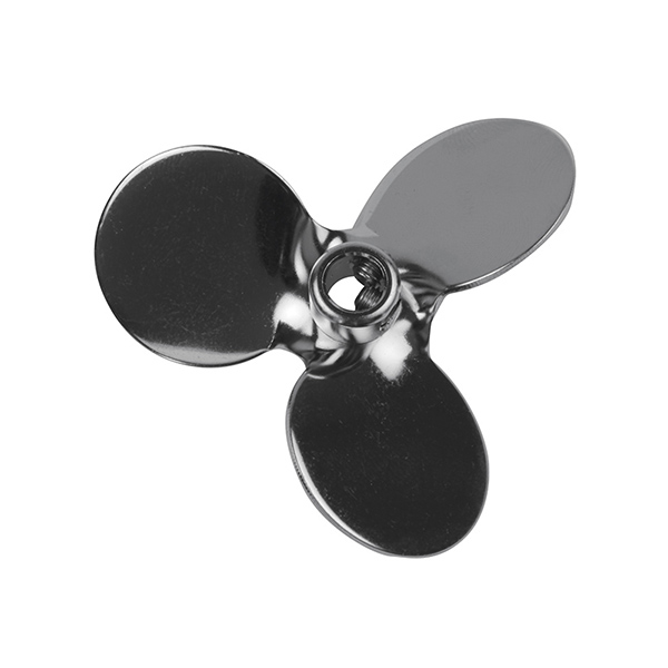 CAFRAMO Pitched Blade Propeller 78 mm dia with 8 mm Bore - with Set Screws, 316 SS