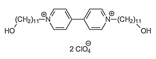 Viologen (HUV Diperchlorate), N,N’-Bis(11-hydroxyundecanyl)bipyridinium diperchlorate, 99.5%, CAS No. : [214207-81-5] 