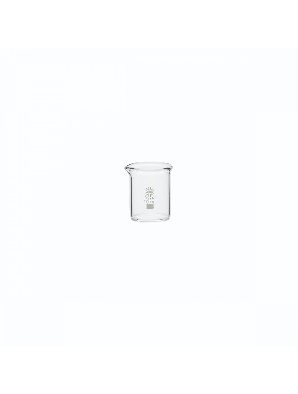 UNITED SCIENTIFIC Borosilicate, Graduated, 10ml. 12/Pkg