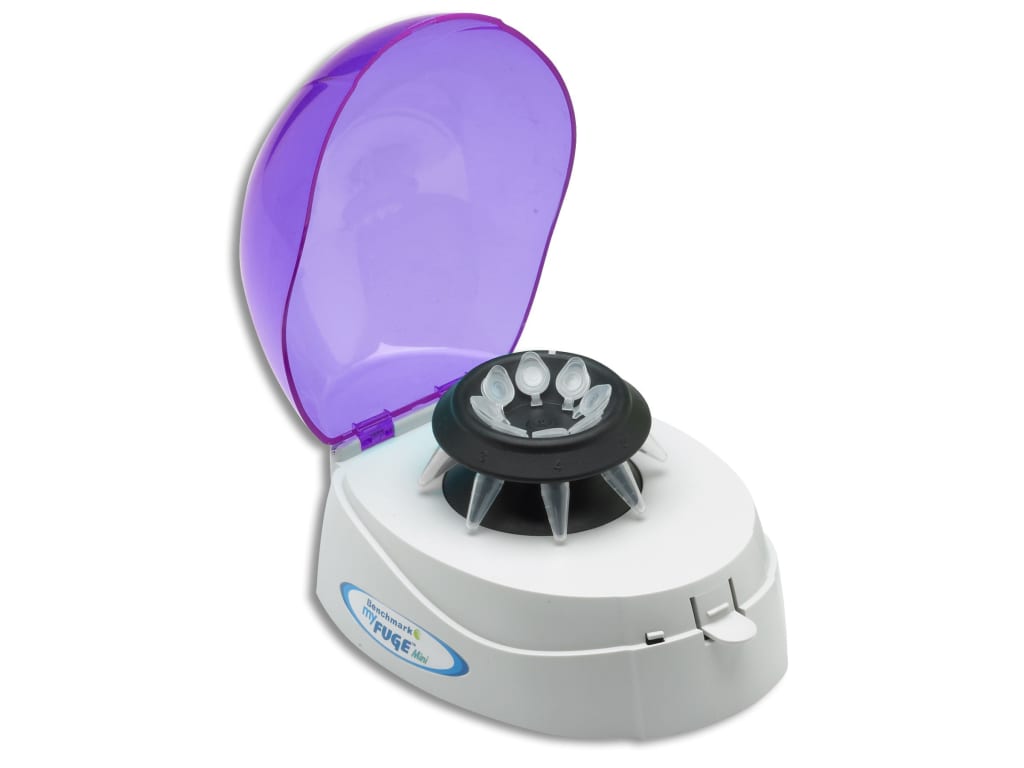 BENCHMARK MyFug Mini Centrifuge, Purple Lid, with 2 Rotors