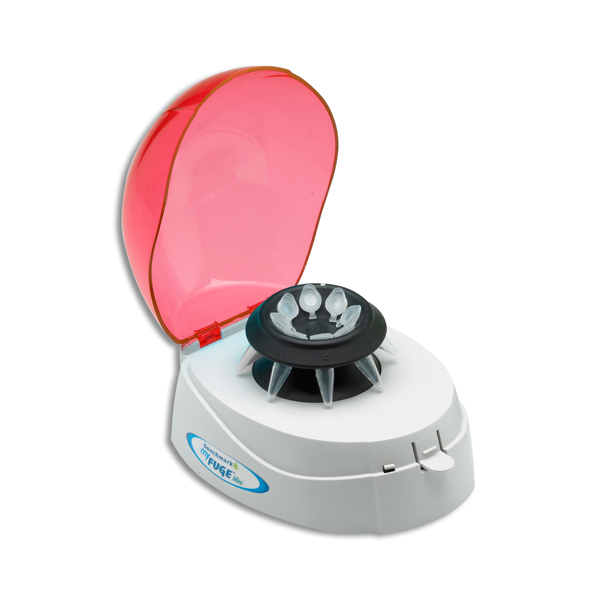 BENCHMARK MyFug Mini Centrifuge, Red Lid, with 2 Rotors