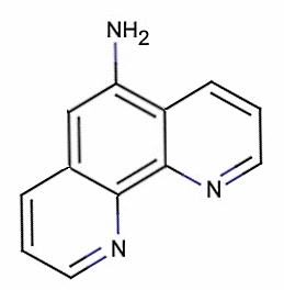 1,10-phenanthroline-5-amine, CAS #54258-41-2, C12H9N3, MW 195.22, 98%