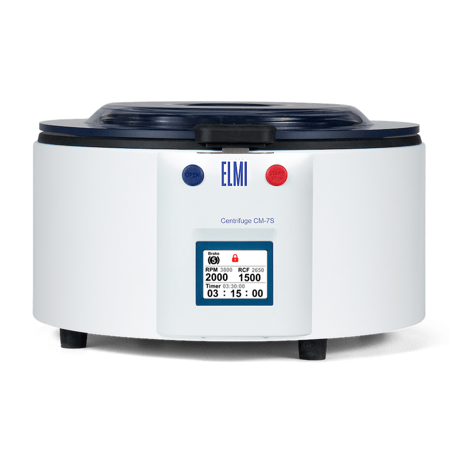 ELMI cm-7S PLUS Benchtop Swing-Out Centrifuge, 3500 RPM. Stainless Steel