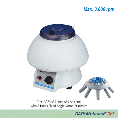 Daihan Table-Top Centrifuge, “Cef-6”, 3000 RPM, 120 V