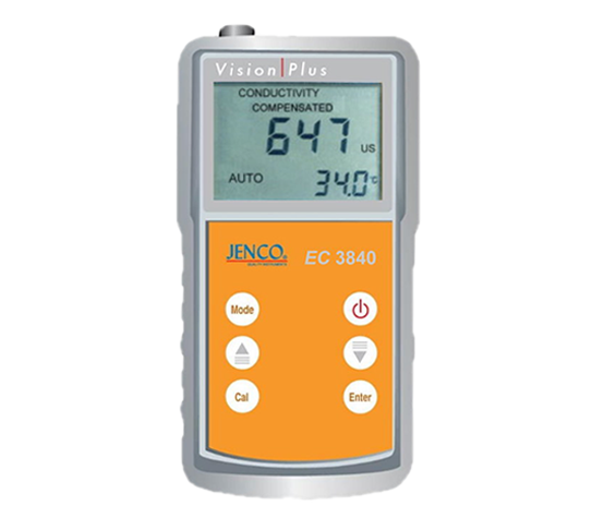 Jenco Handheld/Portable Conductivity/TDS/Temperature Meter, 4-Wire