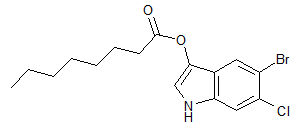 5-Bromo-6-Chloro-3-indolyl-caprylate, 98%, CAS No. : [209347-94-4]