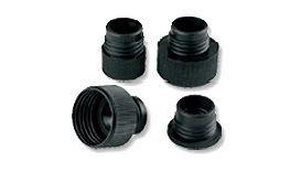 Socorex Bottle to Neck Adapter for Calibrex™ Universal 520/521 Dispensers, PP, Black, 38 mm