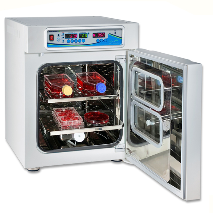 BENCHMARK ST-45 PLUS CO2 Incubator, 45L, 115V with two shelves