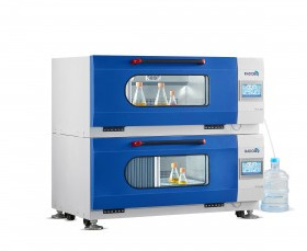 Radobio Dual Stacked Incubator Shaker with UV Sterilization and Humidity Control, 315L