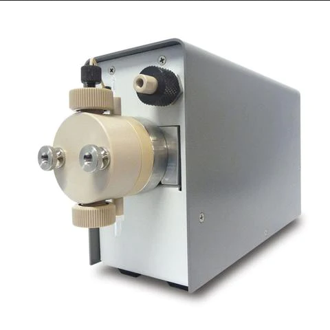 Teledyne M1 Class Single Piston Pump; Eccentric Drive; 0.00 - 10.00 mL/min.; 2,000 psi; PEEK Fluid Path; Automatic Piston Wash; without Pulse Dampener; Standard Seal (Flouropolymer energizer); Fitting package for 1/8" and 1/16" tubing