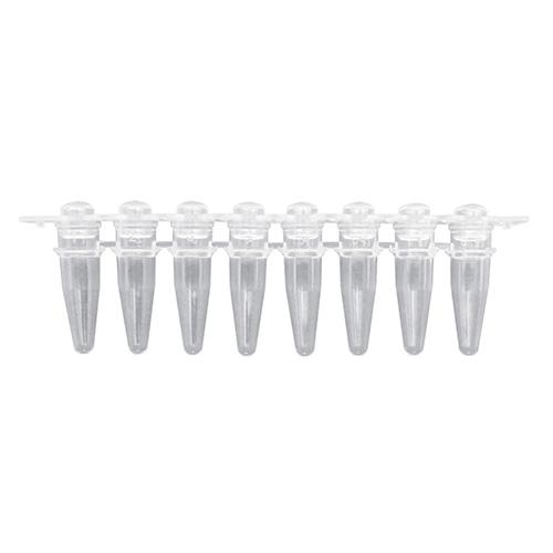 Rose PCR Tubes Strips of 8 Tubes w/ Dome Caps Packaged Separately, 120/pk