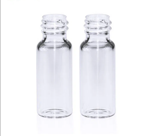 Rose 2mL Clear Glass 12x32mm Flat Base 8-425 Screw Thread Vial. 100pcs/pk.