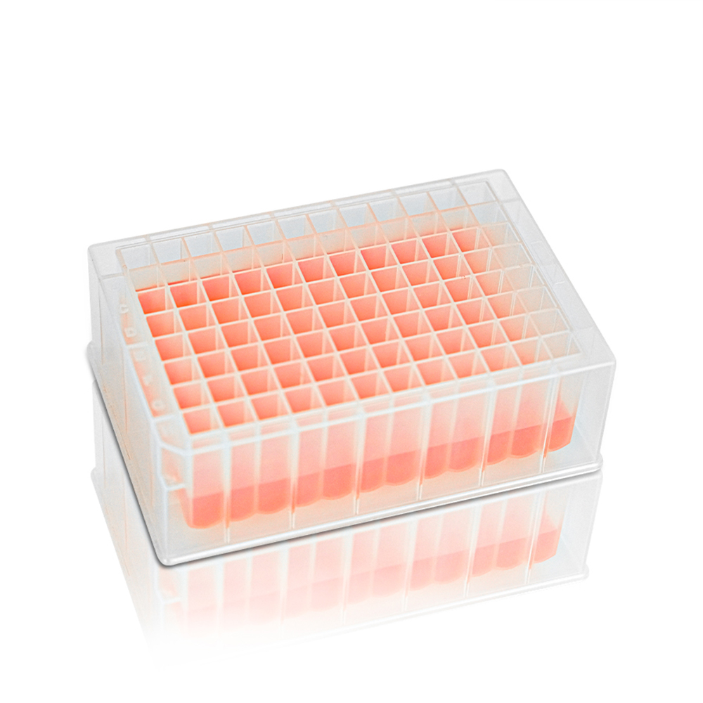 2.2mL Deep Well Plate. 96-Well. Square Well. U Bottom. Non-Sterile 5 pcs/bag. 10bags/carton