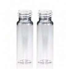 Rose 4mL Clear Glass 15x45mm Flat Base 13-425 Screw Thread Vial. 100pcs/pk.