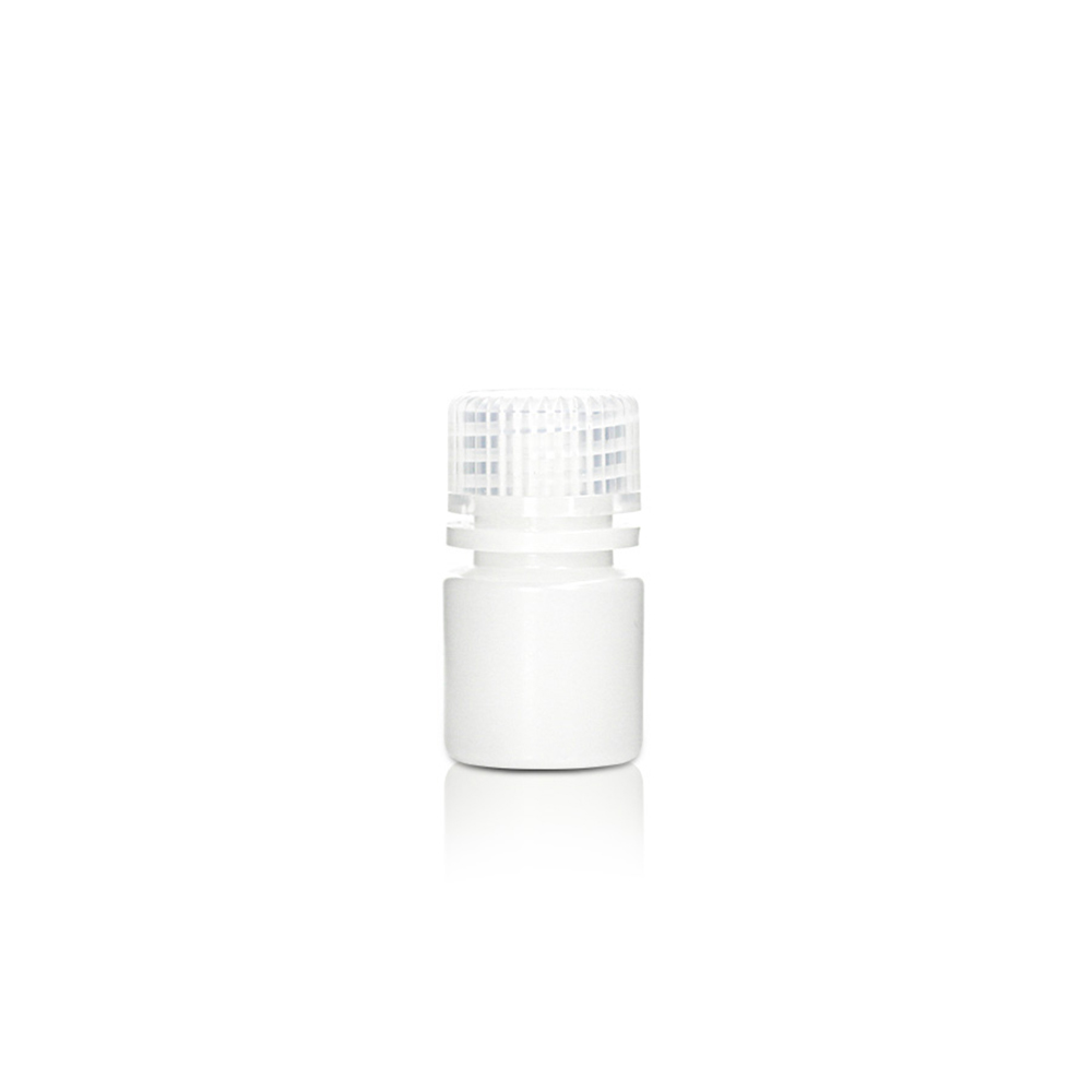 8mL HDPE Reagent Bottle and Cap. Wide Mouth. Natural. Non-Sterile  100 pieces/bag. 10bags/carton