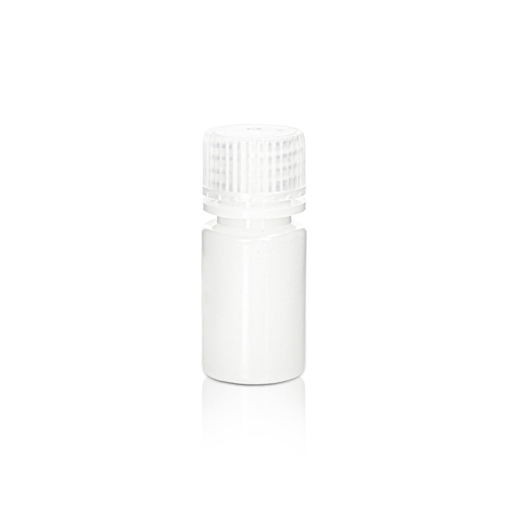 15mL HDPE Reagent Bottle and Cap. Wide Mouth. Natural. Non-Sterile  100 pieces/bag. 10bags/carton