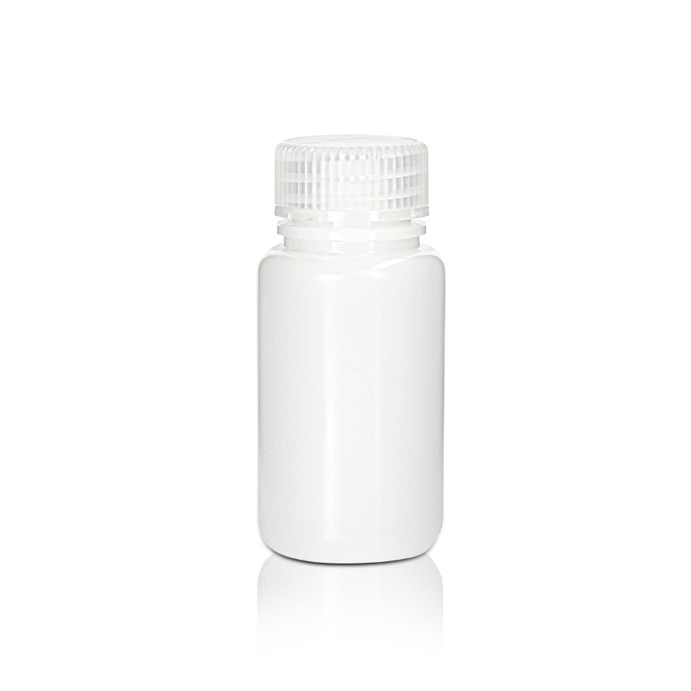 60mL HDPE Reagent Bottle and Cap. Wide Mouth. Natural. Non-Sterile  50 pieces/bag. 10bags/carton