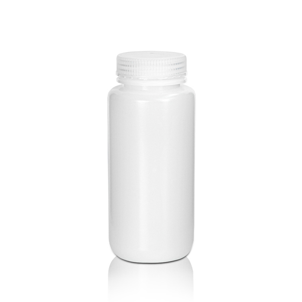 500mL HDPE Reagent Bottle and Cap. Wide Mouth. Natural. Non-Sterile 10 pieces/bag. 10bags/carton