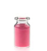 Rose 6mL Clear Glass 22x38mm. 20mm Beveled Edge. Flat Bottom. Short Neck. Crimp Headspace Vial. 100pcs/pk.