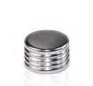 Rose 18mm Silver Color Closed Top Metal Cap .100pcs/pk.