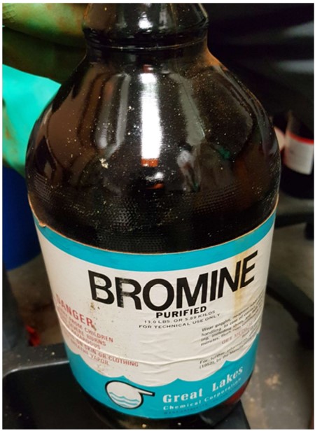 Bromine Purified for Technical Use Only, 5.89 kgs Each