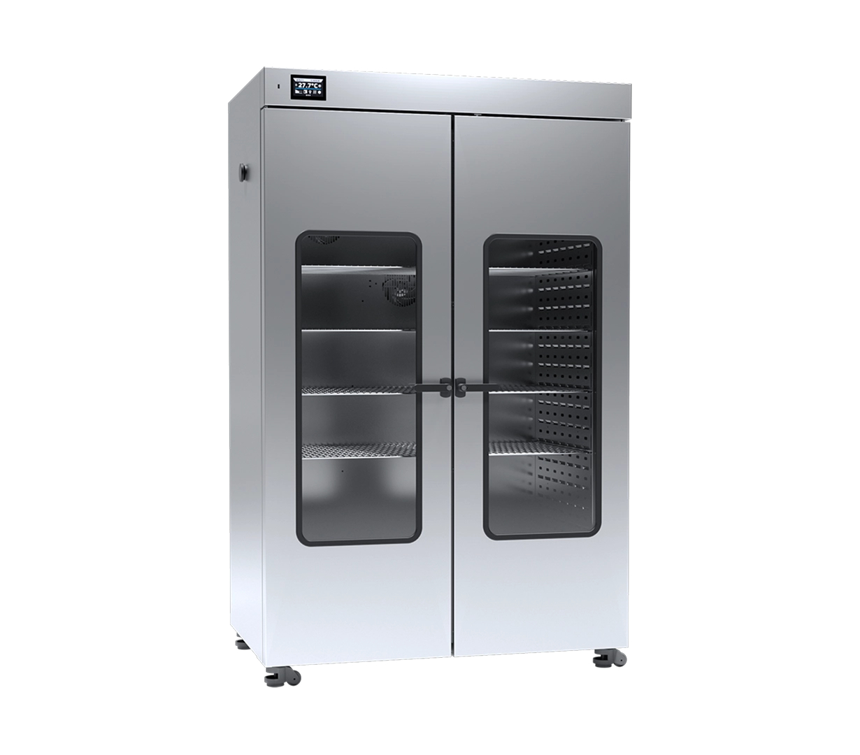 Pol-Eko SLW1000 SMART Forced Air Oven, 1005 Liter Volume. (35.5 cu. ft) 230 V 3-Phase, 60Hz stainless steel interior and Coated stainless-steel exterior. Dual – Bi-fold doors