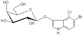 5-bromo-4-chloro-3-indolyl-β-D-galactoside) (X-Gal), CAS No. : [7240-90-6]