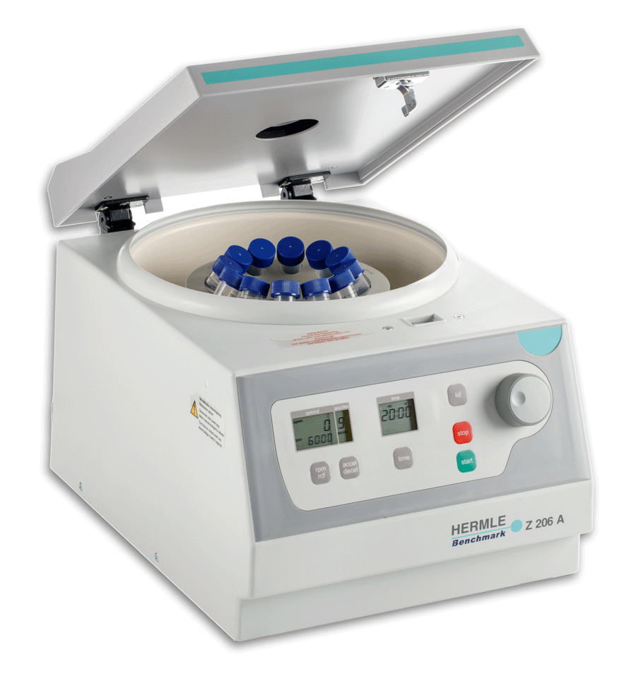 HERMLE Z206-A Compact Centrifuge, 115V, 6000 rpm/4427 xg