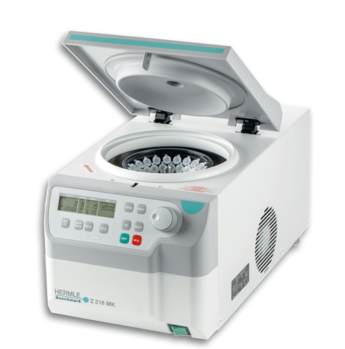 HERMLE Z216 MK Refrigerated Micro Centrifuge, 15,000 rpm/21,631 xg,115V